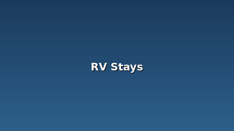 JAM Mission RV Stays